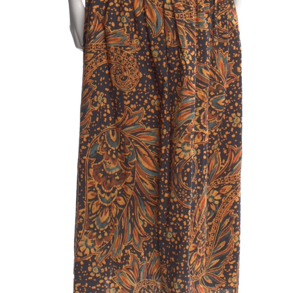 Mara Hoffman Floral Print Maxi Skirt - Orange and Brown - Picture 3 of 10